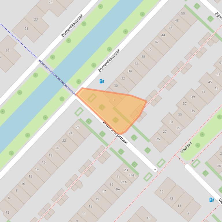 Kaart van postcodegebied 8043HS.