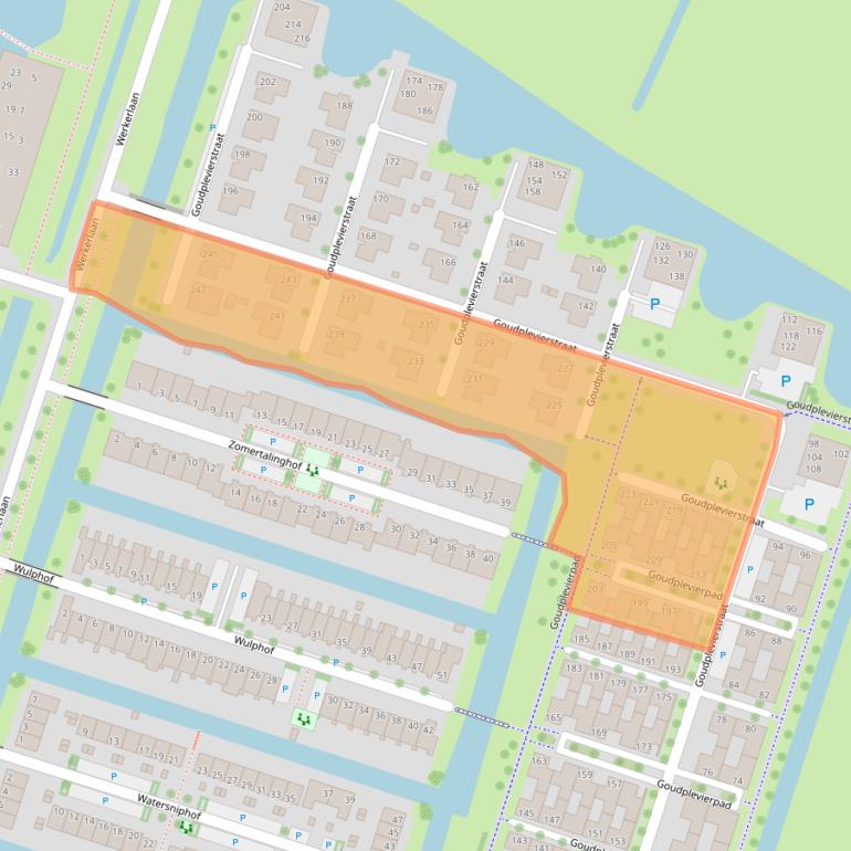 Kaart van postcodegebied 8043JL.