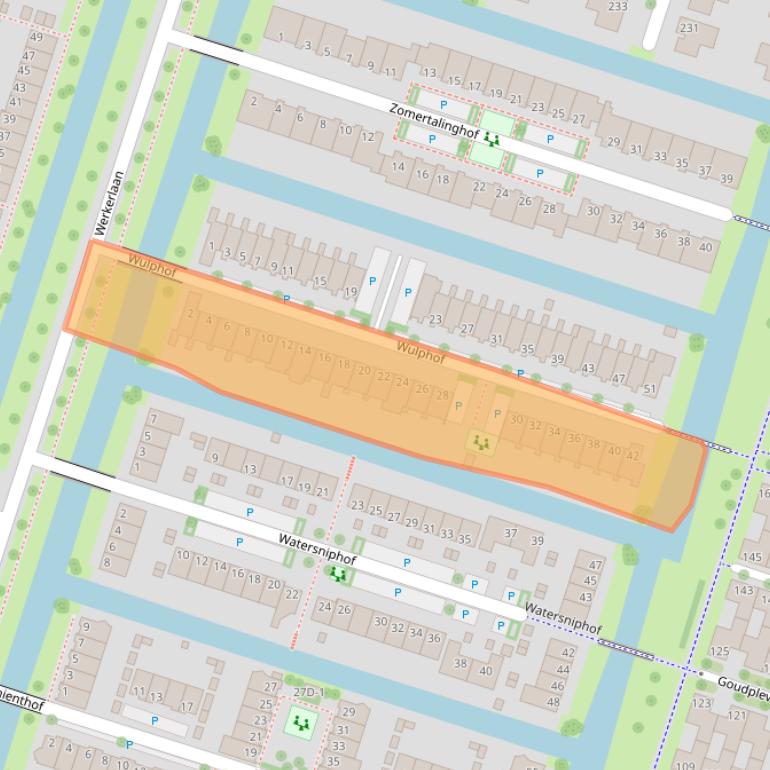 Kaart van postcodegebied 8043JS.