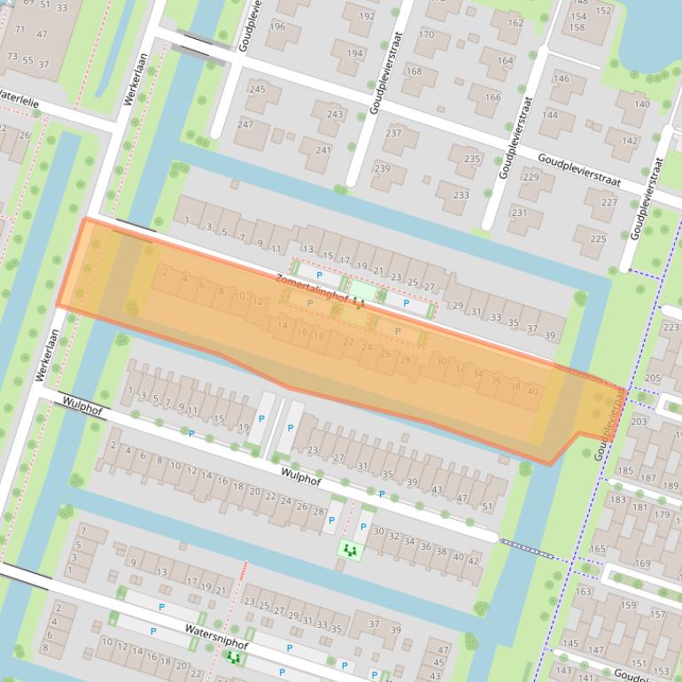 Kaart van postcodegebied 8043JV.
