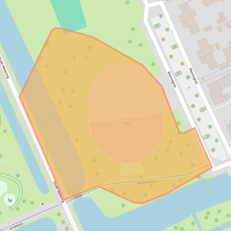 Kaart van postcodegebied 8043KD.