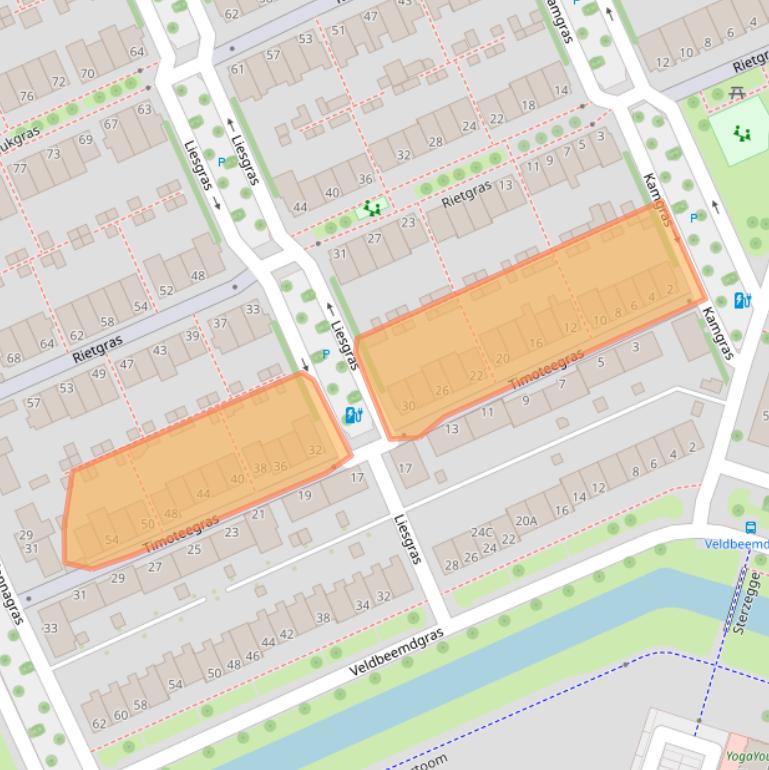 Kaart van postcodegebied 8043KH.