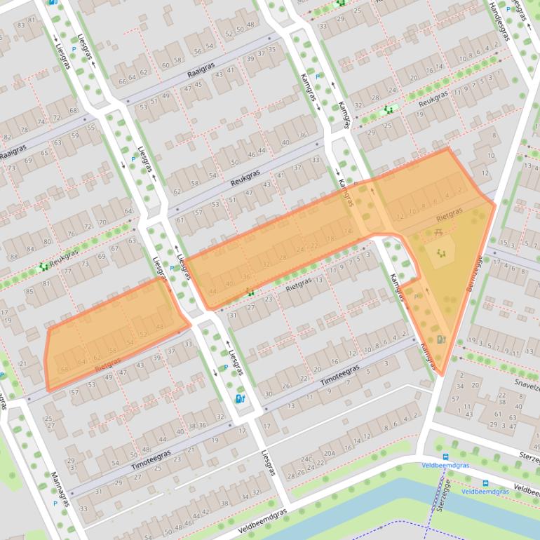 Kaart van postcodegebied 8043KK.