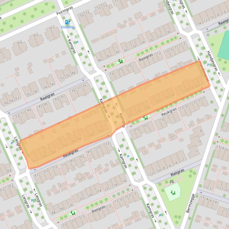 Kaart van postcodegebied 8043KM.