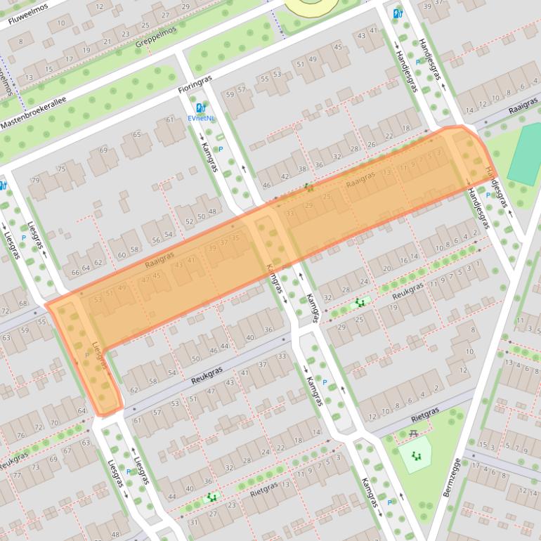 Kaart van postcodegebied 8043KR.