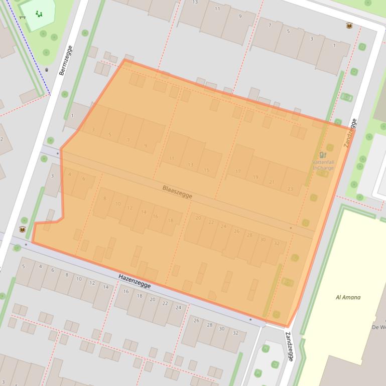 Kaart van postcodegebied 8043LA.