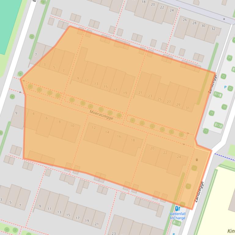 Kaart van postcodegebied 8043LC.