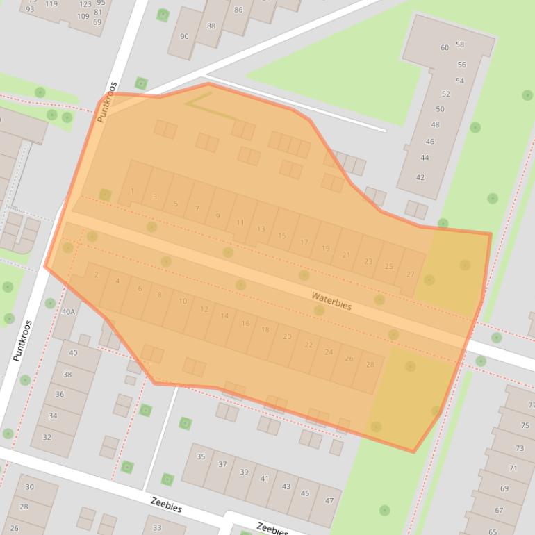 Kaart van postcodegebied 8043LN.