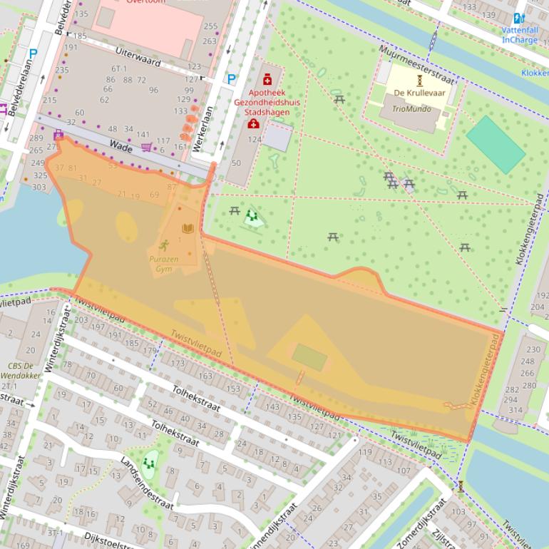 Kaart van postcodegebied 8043LT.