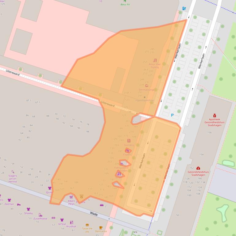 Kaart van postcodegebied 8043LV.