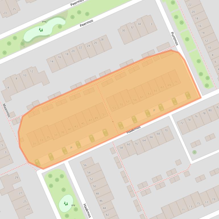 Kaart van postcodegebied 8043MJ.