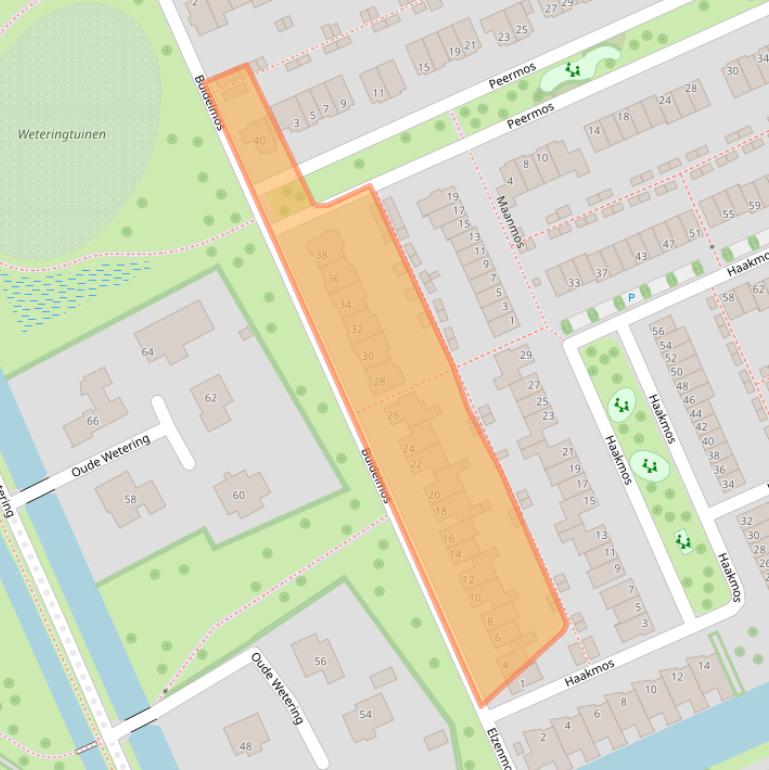 Kaart van postcodegebied 8043MP.