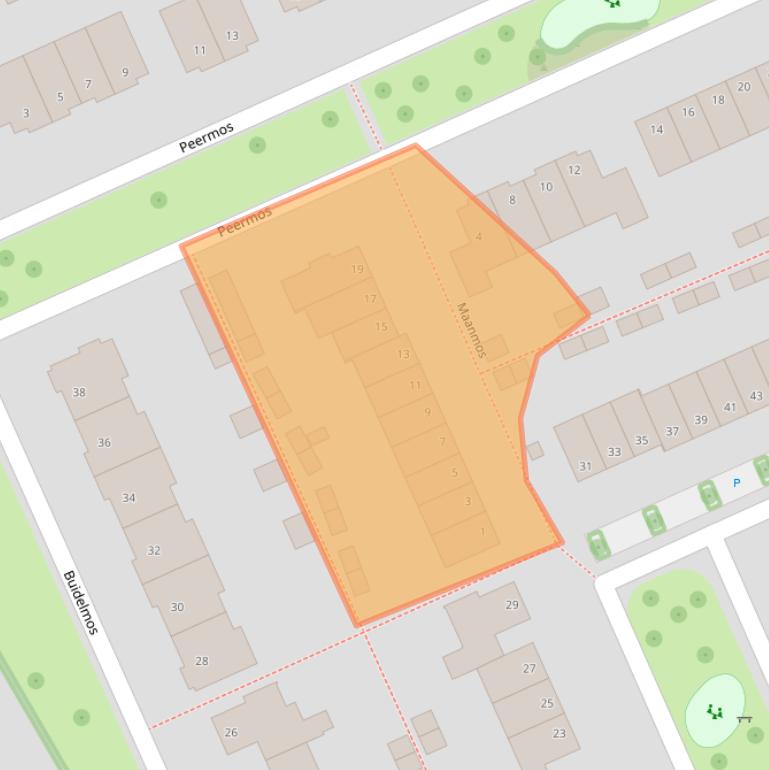 Kaart van postcodegebied 8043MR.