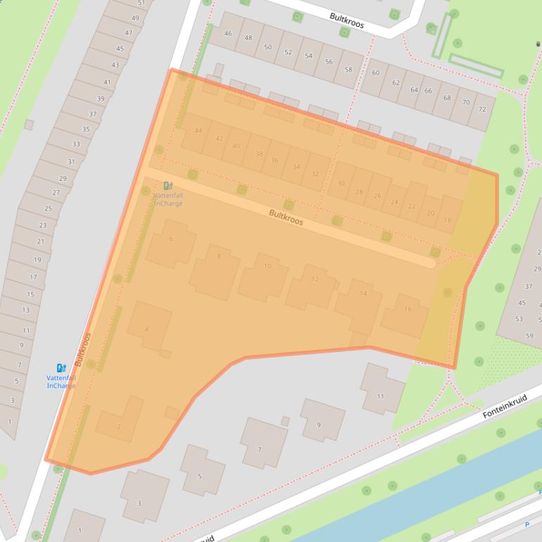 Kaart van postcodegebied 8043NJ.