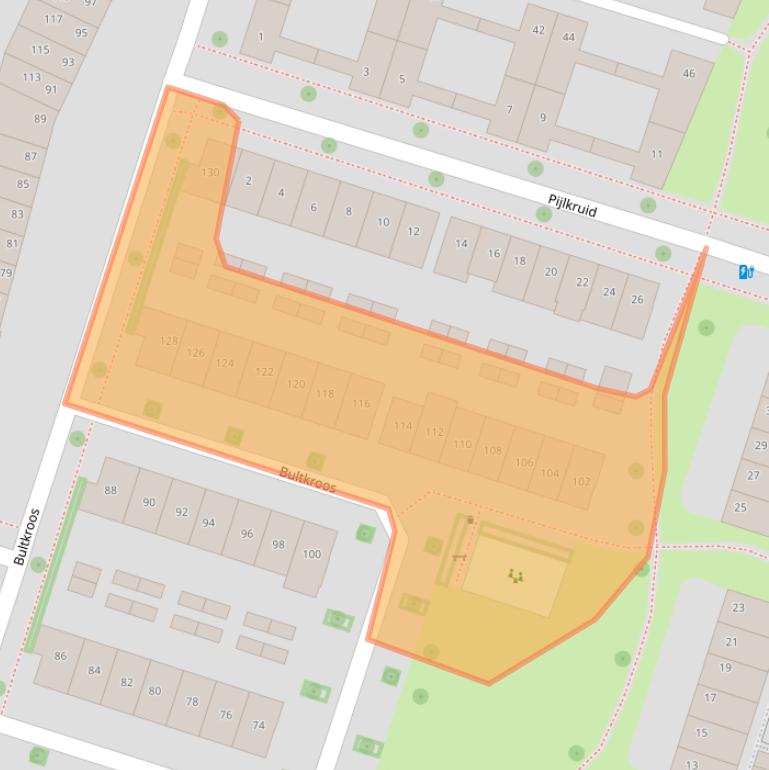 Kaart van postcodegebied 8043NL.
