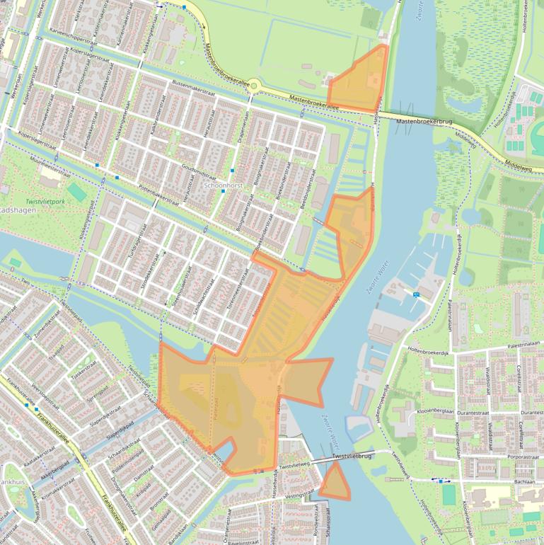 Kaart van postcodegebied 8043PE.