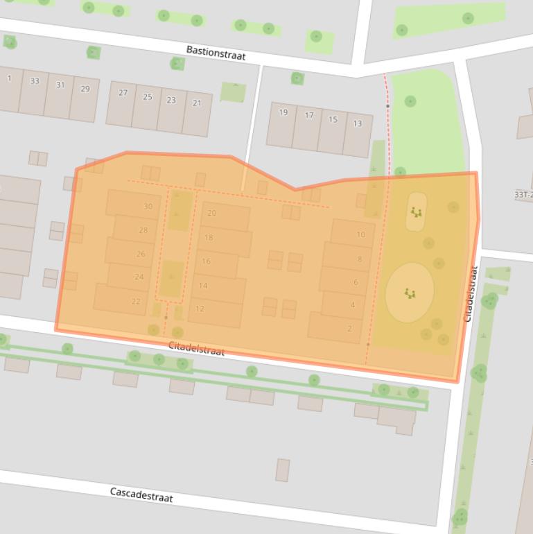 Kaart van postcodegebied 8043PR.