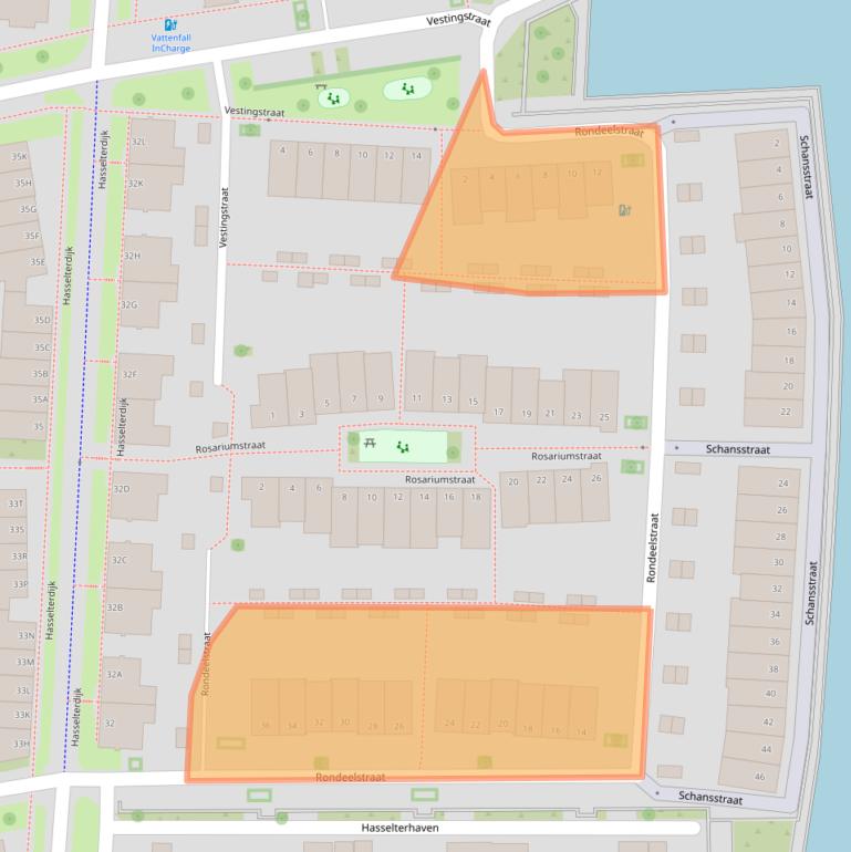 Kaart van postcodegebied 8043PW.