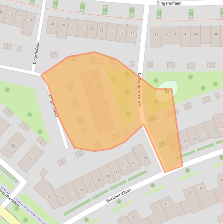 Kaart van postcodegebied 8043RM.