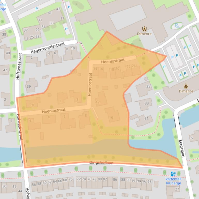 Kaart van postcodegebied 8043RT.