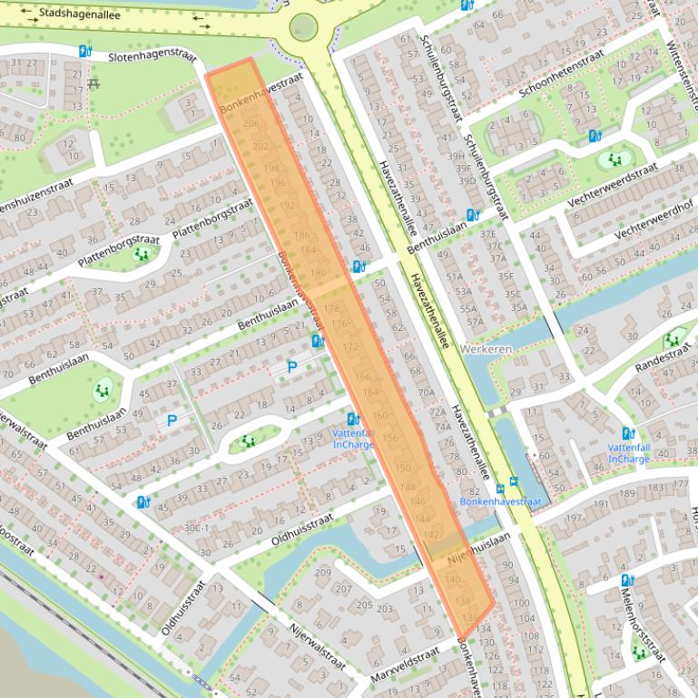 Kaart van postcodegebied 8043TD.