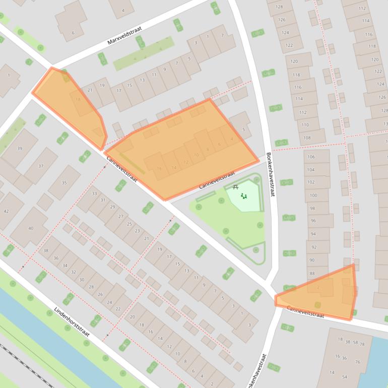 Kaart van postcodegebied 8043TG.
