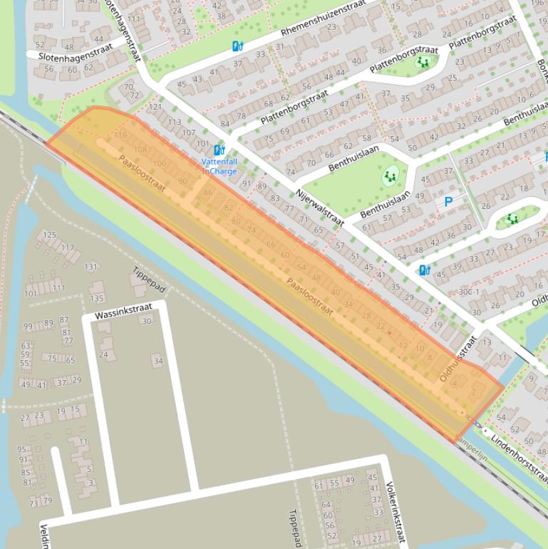 Kaart van postcodegebied 8043TR.