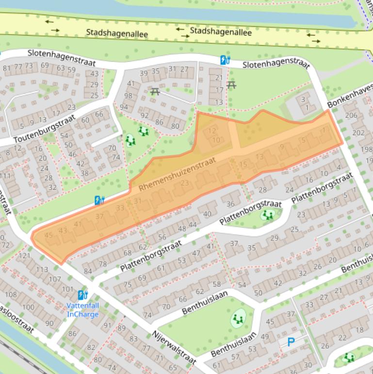 Kaart van postcodegebied 8043TV.