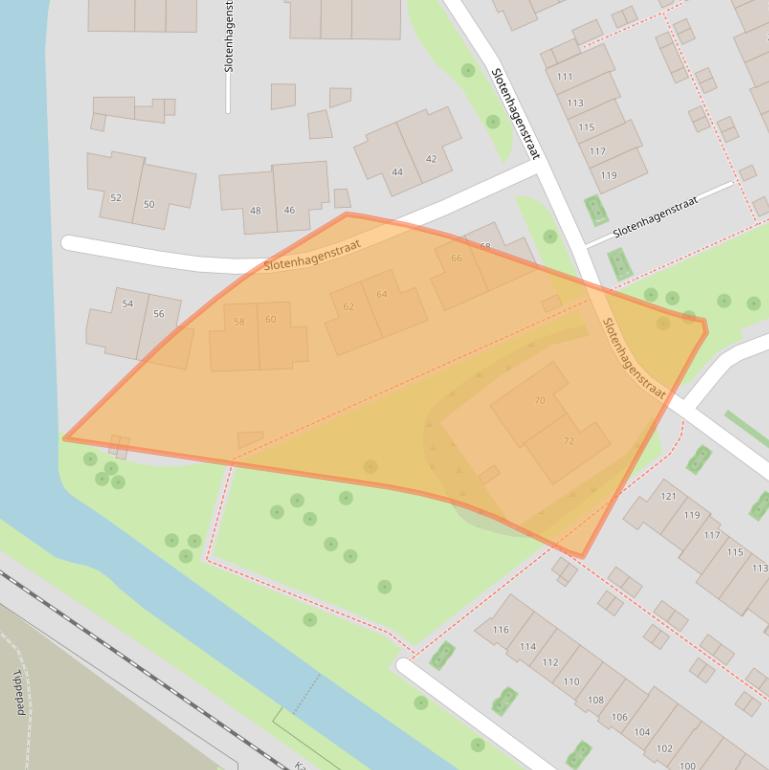 Kaart van postcodegebied 8043TZ.