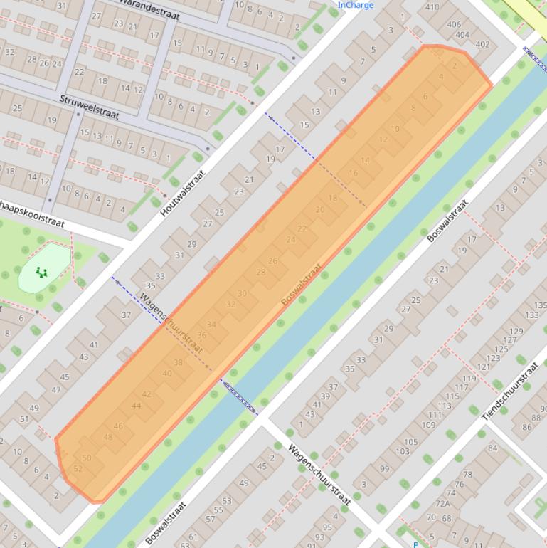 Kaart van postcodegebied 8043VJ.