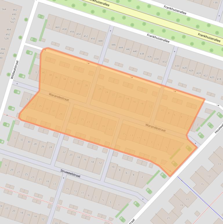 Kaart van postcodegebied 8043VM.