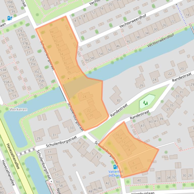 Kaart van postcodegebied 8043WS.