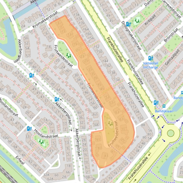 Kaart van postcodegebied 8043XD.