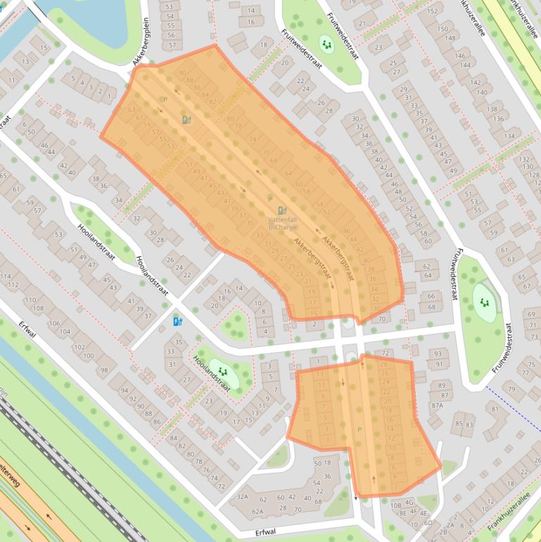 Kaart van postcodegebied 8043XG.