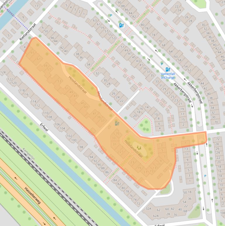 Kaart van postcodegebied 8043XH.
