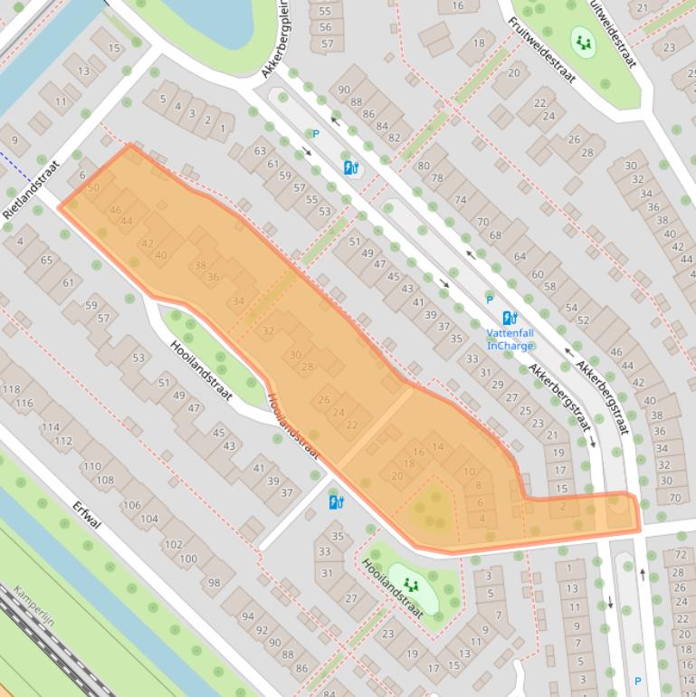 Kaart van postcodegebied 8043XJ.