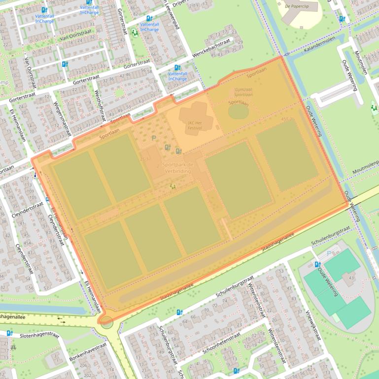 Kaart van postcodegebied 8044PG.