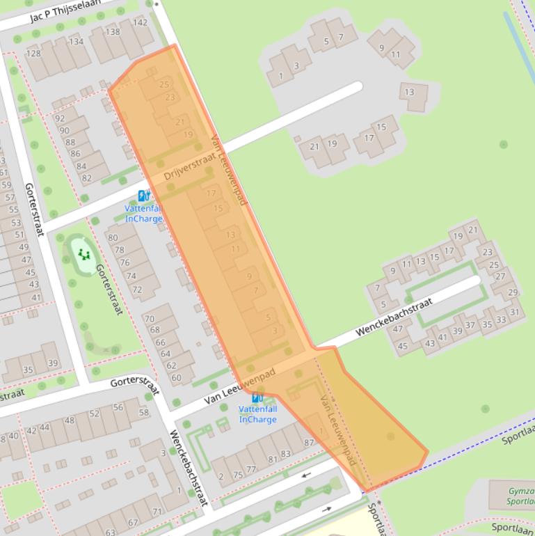 Kaart van postcodegebied 8044PR.