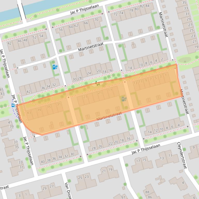 Kaart van postcodegebied 8044RE.
