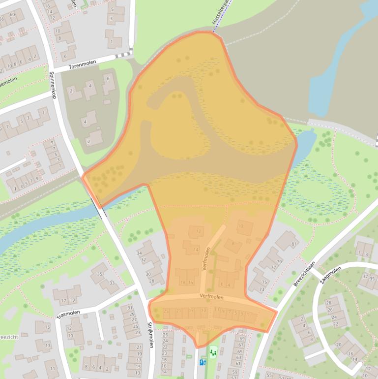 Kaart van postcodegebied 8044VK.