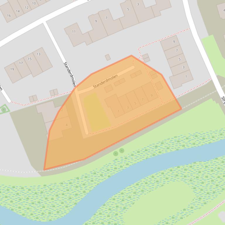 Kaart van postcodegebied 8044VM.