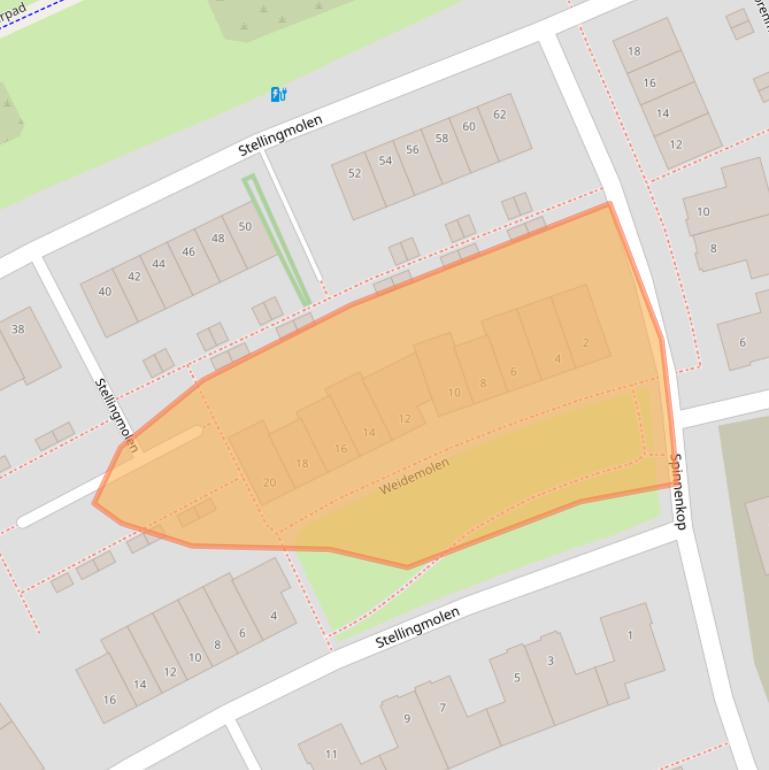 Kaart van postcodegebied 8044VS.