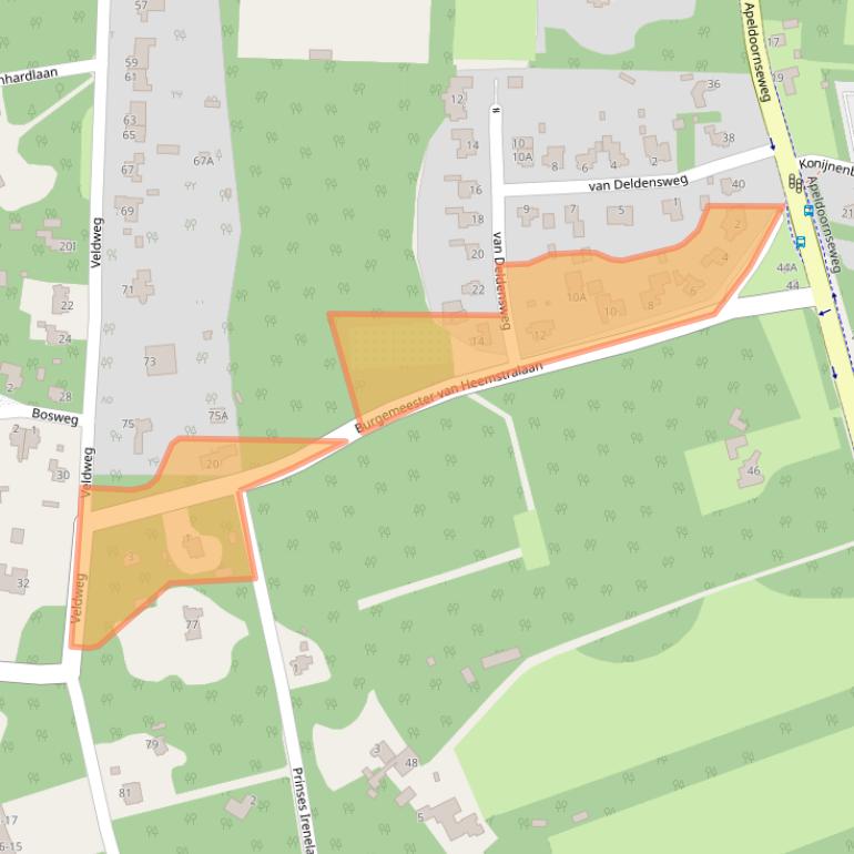 Kaart van postcodegebied 8051AR.