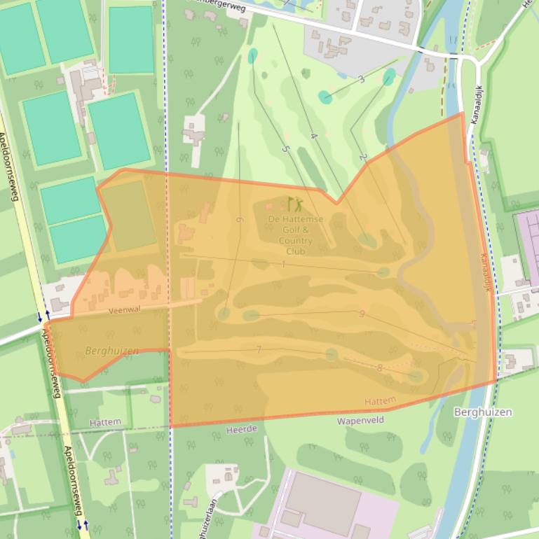 Kaart van postcodegebied 8051AS.