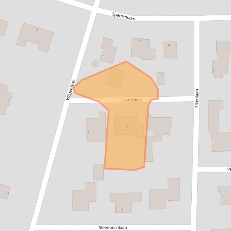 Kaart van postcodegebied 8051BA.