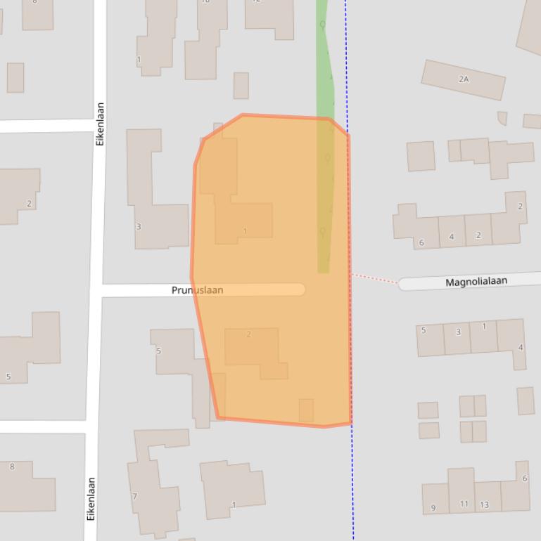 Kaart van postcodegebied 8051BE.