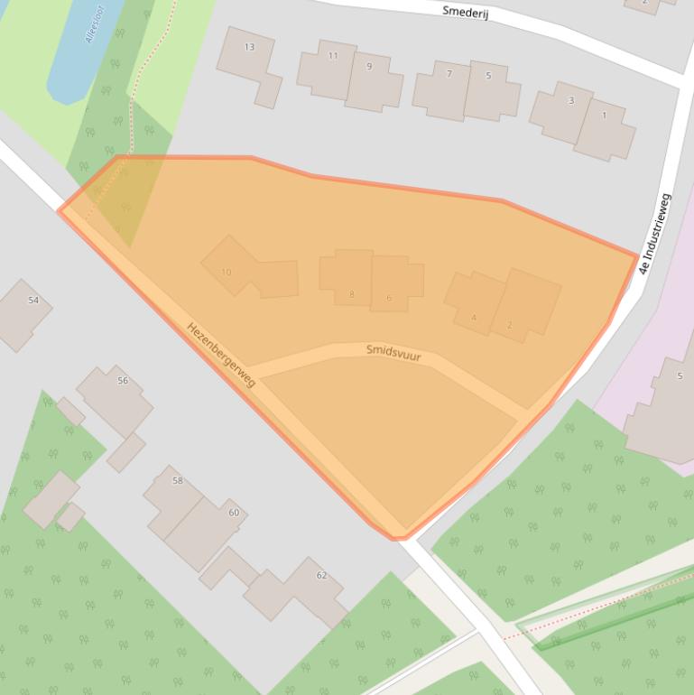 Kaart van postcodegebied 8051BP.