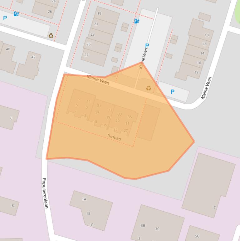 Kaart van postcodegebied 8051BT.