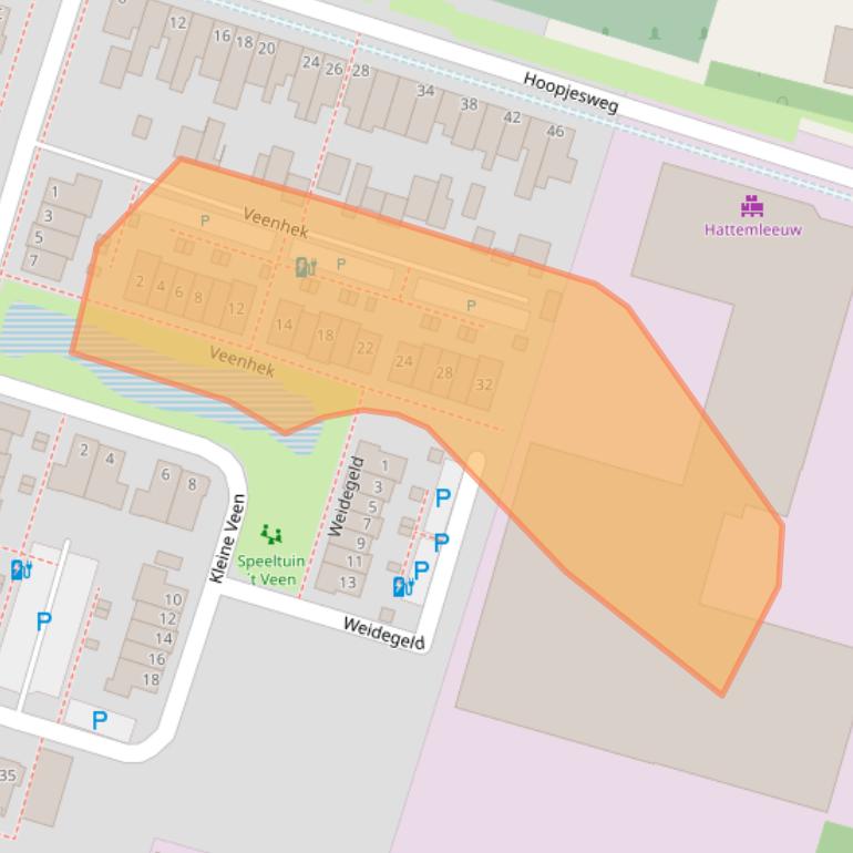 Kaart van postcodegebied 8051BV.