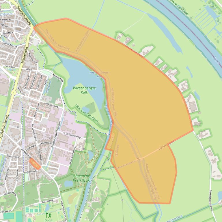 Kaart van postcodegebied 8051CH.
